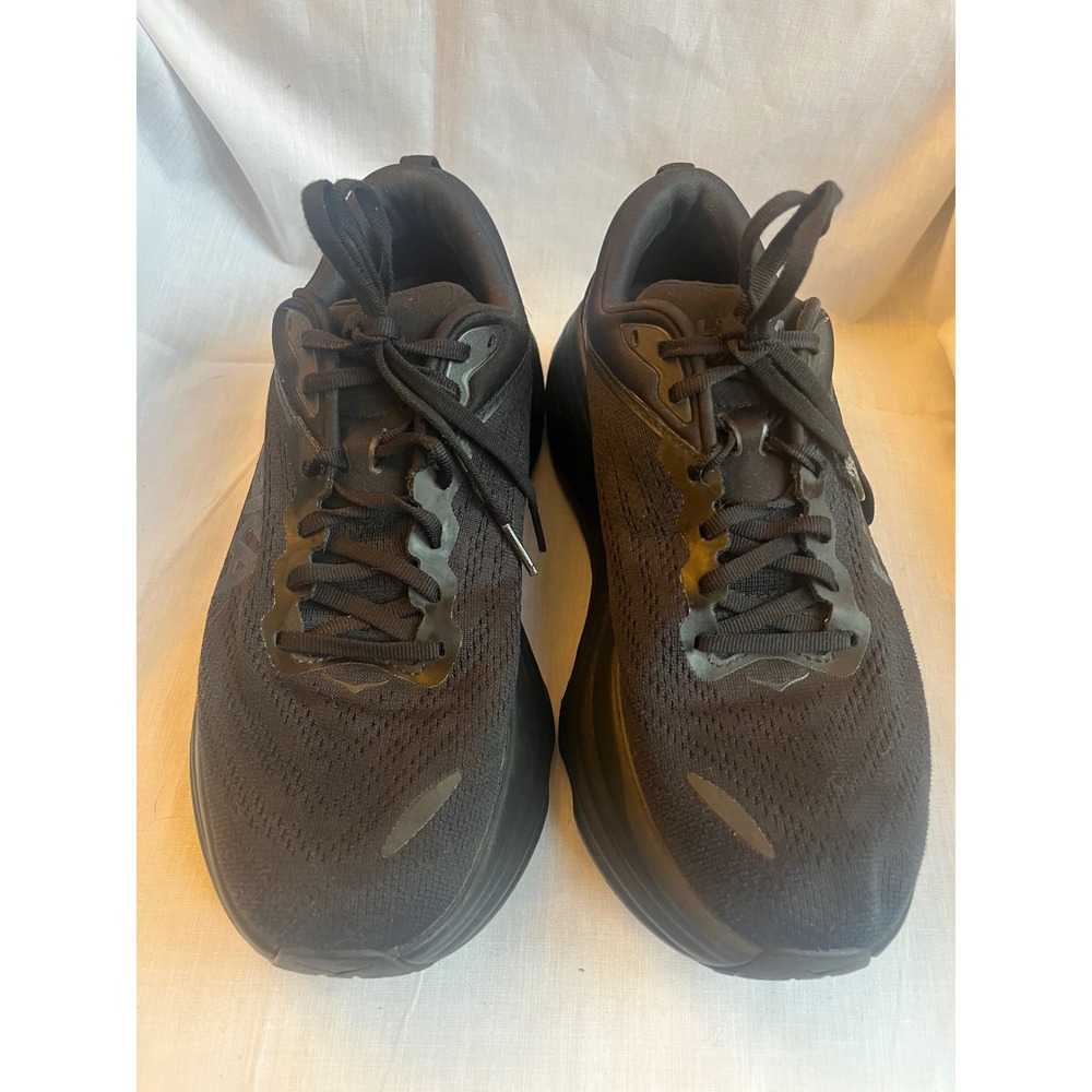 Hoka One One Bondi 8 Black Road Running Shoes Mens 8.5